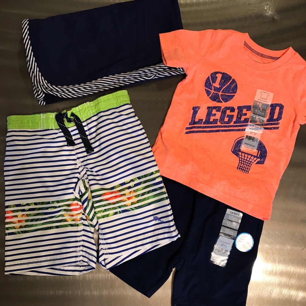 Tommy Bahama & Carter's Boy's Trunk | Matching Set